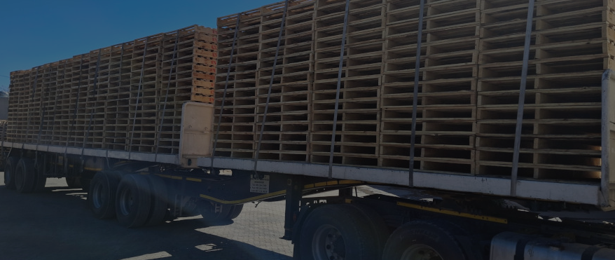 Pallets Loaded on Inter link Truck
